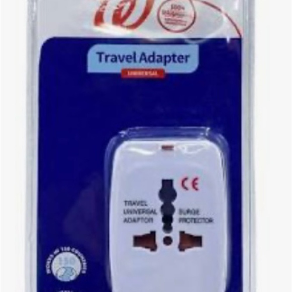 Universal Travel Adapter - White universal travel, adapter white